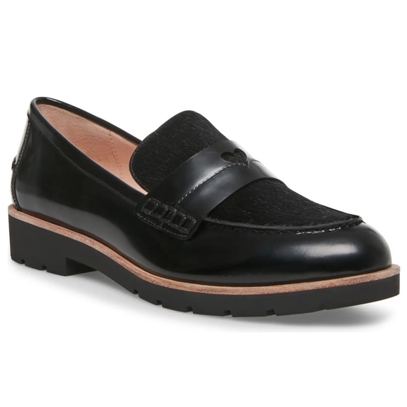 kate spade Shoes - Kate Spade kimi black calf hair loafers flat shoes